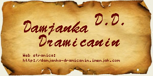 Damjanka Dramićanin vizit kartica